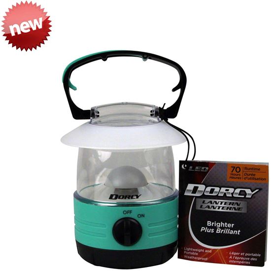 Picture of Dorcy 41-1010 LED Mini Accent Lantern, 360 Degrees of Light, Handle Hang Hook, 70 Hours of Run Time