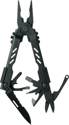 Picture of Gerber 22-45509 Compact Sport Multi-Plier 400, Needle Nose, 12 Components, Black, Nylon Sheath, Clam