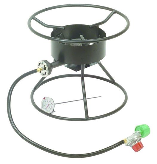 Picture of King Kooker 86PKT Propane Outdoor Cooker Kit Portable 12" Welded 54,000 BTU Burner Only