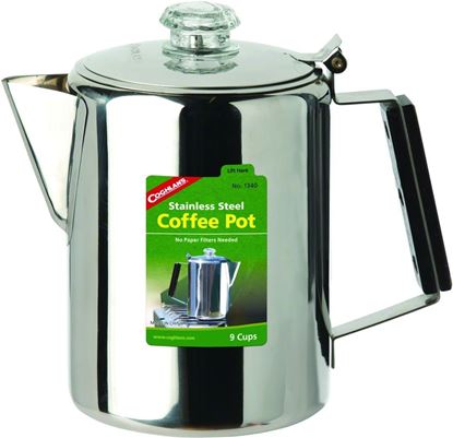 Picture of Coghlans 1340 Stainless Steel Coffee Pot 9Cup