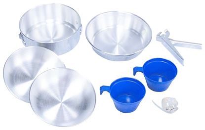 Picture of Stansport 245-P Mess Kit - 2 Man Aluminum - Polished