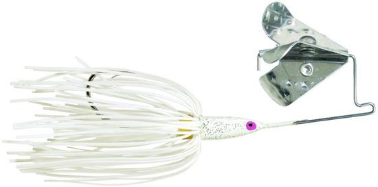 Picture of Strike King 316BM-72 Tri-Wing Buzz King Buzzbait, 3/16 oz, White & Silver Blade,1pk