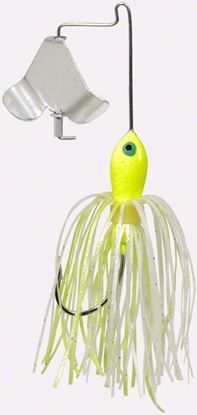 Picture of Strike King 18PBM-203 Mini Pro-Buzz Buzzbait, 1/8 oz, White & Chartreuse,1pk