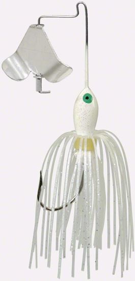 Picture of Strike King 18PBM-204 Mini Pro-Buzz Buzzbait, 1/8 oz, White,1pk