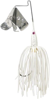 Picture of Strike King 18BM-72 Tri-Wing Mini Buzz King Buzzbait, 1/8 oz, White & Silver Blade,1pk