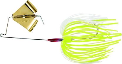 Picture of Terminator TBS12B02G Super Stainless Buzzbait, 1/2 oz, Chartreuse White Shad, Gold Blade