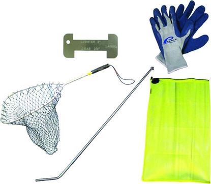 Picture of Promar NE-105D Pro Lobster Dive Kit w/Bag,Tickle Stick,Gauge,Gloves,Net