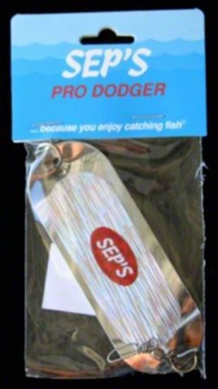 Picture of Sep's 31300 4/0 Pro Dodger, 1 1/4" x 4", Silver/Starlite Prism