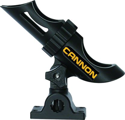 Picture of Cannon 2450169-1 Deck-Mount Rod Holder, 3-Position, Black