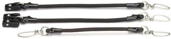 Picture of Malin SBR322-BK Outrigger Shock Cord W/Double Pulley, Black HD Cord, 3/8" Dia.