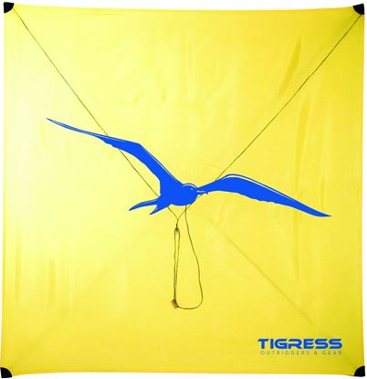 Picture of Tigress 88608-1 All Purpose Kite, Yellow, 10 - 15 mph Winds, w/Extra Spar