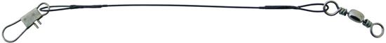 Picture of Boone 06669 Dark Nylon Coated Leader 9" 40Lb Black