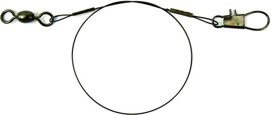 Picture of Sea Striker 23012 Heavy-Duty Coated Wire Leaders Black 30lb Test, 12" 2Pk