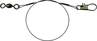 Picture of Sea Striker 24518 Heavy-Duty Coated Wire Leaders Black 45lb Test, 18" 2Pk