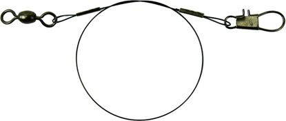 Picture of Sea Striker 2309 Heavy-Duty Coated Wire Leaders Black 30lb Test, 9" 2Pk