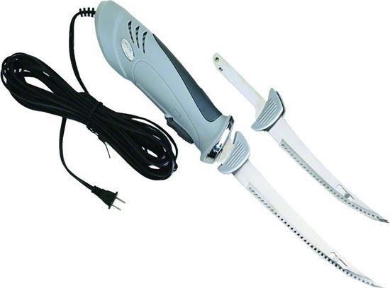 Picture of Rapala PGEFAC Electric Fillet Knife Set 110V AC, 6" & 7-1/2" Blades, Travel Case (734434)