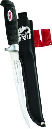 Picture of Rapala BP707SH1 Soft Grip Fillet Knife, 7-1/2" Stainless Blade, w/Sharpener & Sheath