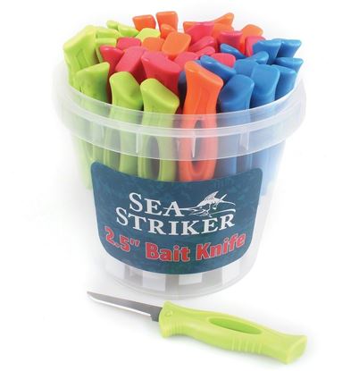 Picture of Sea Striker SSBK25-48 2.5" Bait Knives, 48 pc Bucket Display, Assorted Colors