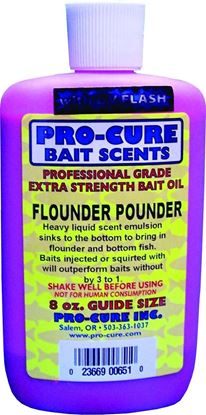 Picture of Pro-Cure B8-FLN Bait Oil 8oz Flounder Pounder Heavy Liquid