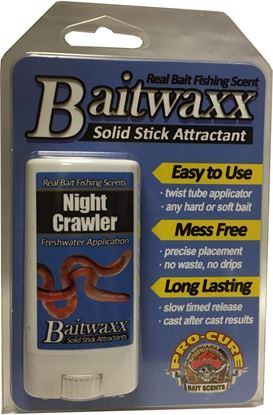 Picture of Pro-Cure BX-NTC Bait Waxx Nightcrawler .55 oz Easy application, long lasting, strong scents