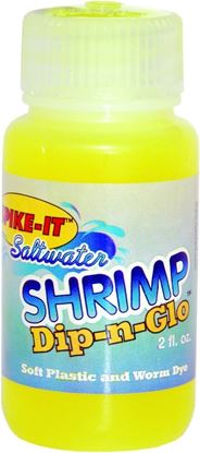 Picture of Spike-It 08001 Dip-N-Glo 2oz Shrimp Chartreuse
