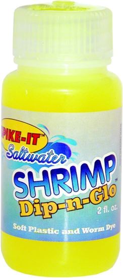 Picture of Spike-It 08001 Dip-N-Glo 2oz Shrimp Chartreuse