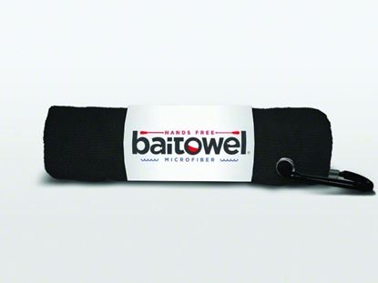 Picture of Baitowel BT-Black Fishing Towel w/Clip Midnight Black