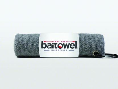 Picture of Baitowel BT-Gray Fishing Towel w/Clip Overcast Gray