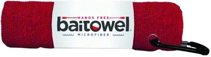 Picture of Baitowel BT-Red Fishing Towel w/Clip Blood Red
