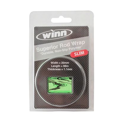 Picture of Winn Grips BOW11-CTB SLIM Rod Grip Overwrap, 66" L, 20mmW, Lime/Blk, All-Weather-Durable WD Polymer Material
