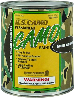 Picture of Hunters Specialties 00361 Camo Paint Quart Mud Brown