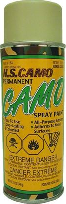 Picture of Hunters Specialties 00321 Permanent Camo Spray Paint 12oz Marsh Grass (Tan) Spray Paint