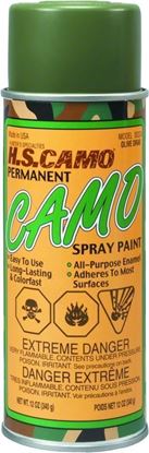 Picture of Hunters Specialties 00324 Permanent Camo Spray Paint 12oz Olive Drab