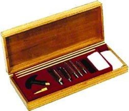Picture of GunMaster UGC66W Universal Cleaning Kit 17 pc Wood Case