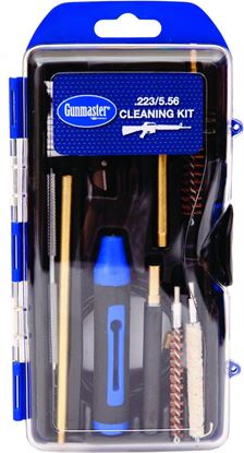 Picture of GunMaster GM223AR 17Pc .223/5.56 AR Rifle Cleaning Kit w/Pull Through Rod Punch Pick & 6Pc Driver Set (112798)
