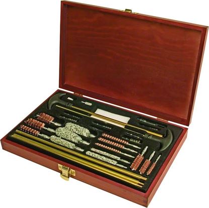 Picture of Outers 70080 32Pc. Universal Gun Cleaning Kit, Wood Box