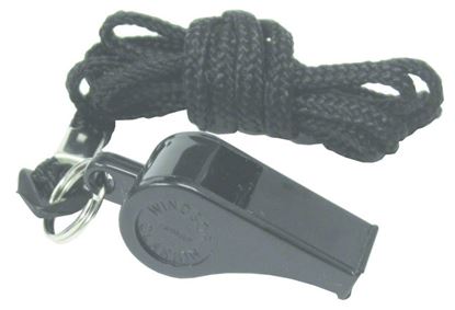 Picture of DT Systems 80034 Whistle/Lanyard Combo Black
