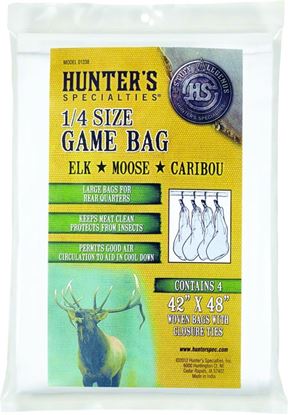 Picture of Hunters Specialties 01238 Quarter Size Game Bags, 40" x 48", Elk/Moose/Caribou, 4 pack