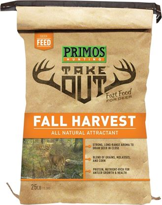Picture of Primos 58526 Take Out Fall Harvest Deer Food and Attractant, 25Lb Bag