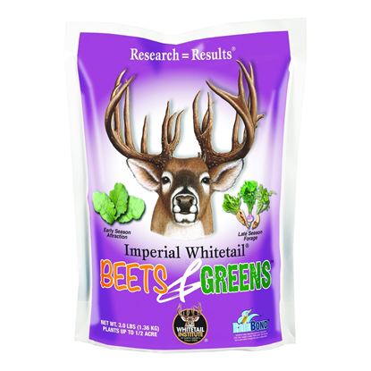 Picture of Whitetail Institute BG3 Premium fall food plot mix - includes proprietary kale, turnip and radish. 3 lb. plants 1/2 acre
