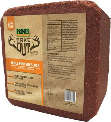 Picture of Primos 58732 Take Out Apple Protein Block, 20 lb Block
