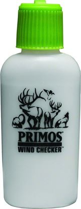 Picture of Primos 07731 Wind Checker, Unscented Powder, 2 oz Squeeze Bottle