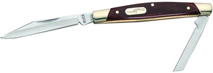 Picture of Buck 0375BRS Deuce 2-Blade Folding Pocket Knife, Wood Handle, Boxed