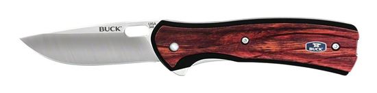 Picture of Buck 0346RWS Vantage Pro Folding Liner Lock Knife, 3.25" 420 HC steel, Rosewood inlay handle w/ deep pkt clip