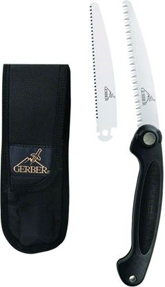Picture of Gerber 46036 Exchange-A-Blade Folding Saw, 2-Blades/Coarse & Fine, w/Sheath