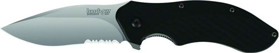 Picture of Kershaw 1605ST Clash Liner Lock Assisted Opening Knife, 3" Partially Serrated Blade, Black