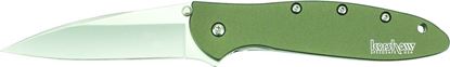 Picture of Kershaw 1660OL Leek Assisted Opening Folding Knife, 3" Drop Point Blade, Olive Drab