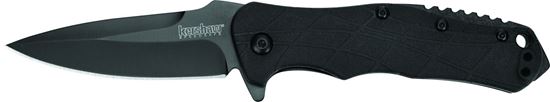 Picture of Kershaw 1987 RJ Martin Tactical Assisted Opening Folding Knife, 3" Spearpoint Blade, Liner Lock, Flipper. 3-Position Pocket Clip