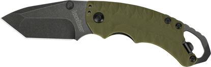 Picture of Kershaw 8750TOLBW Shuffle Multifunction Folding Knife, 2.25" Tanto Blade, Liner Lock, Screw Driver, Bottle Cap Opener, Olive/Blackwash