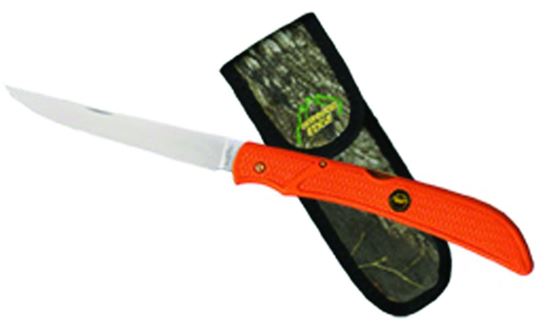 Picture of Outdoor Edge FBB-2 Folding Boning/Fillet Knife Blister Pack Orange Handle